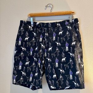 Polo golf dog walker shorts size 36 art deco